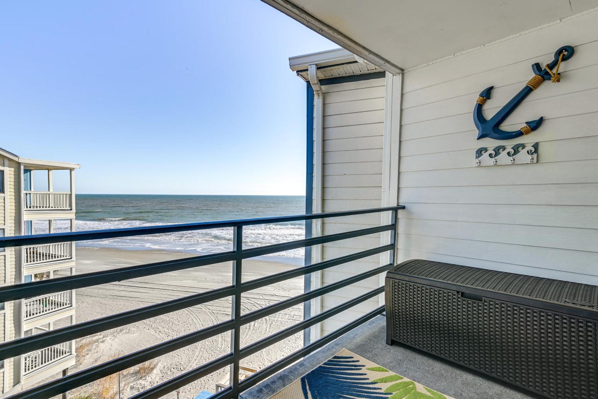 Cozy Beachfront Condo With Wifi, Views And Pool Access Myrtle Beach Esterno foto